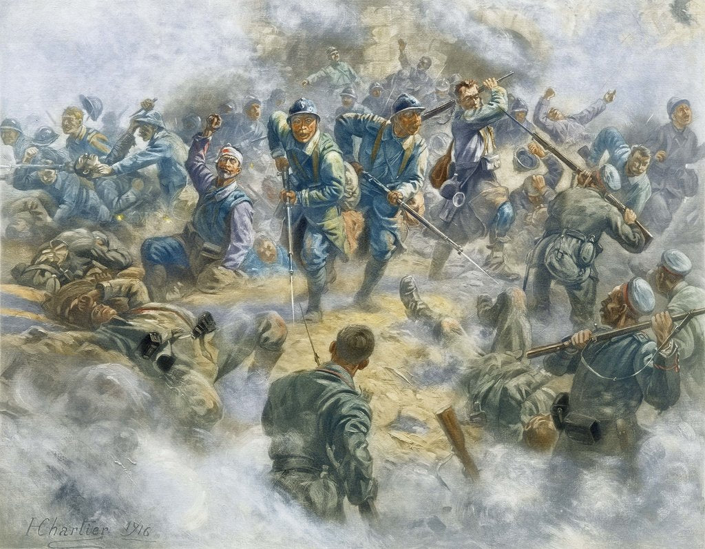Detail of The Battle of Verdun. The recovery of Fort Douaumont, 1916 by Anonymous