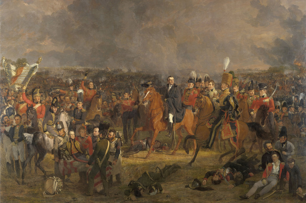 Detail of The Battle of Waterloo, 1824 by Anonymous