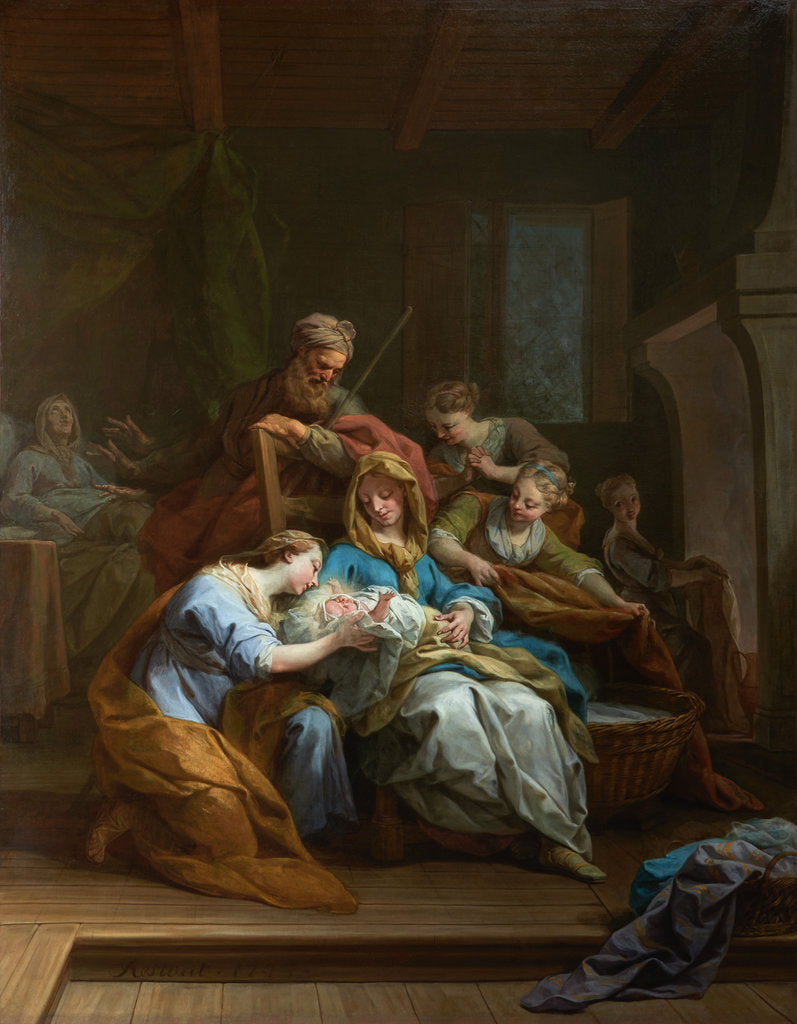 Detail of The Birth of the Virgin, 1744 by Anonymous
