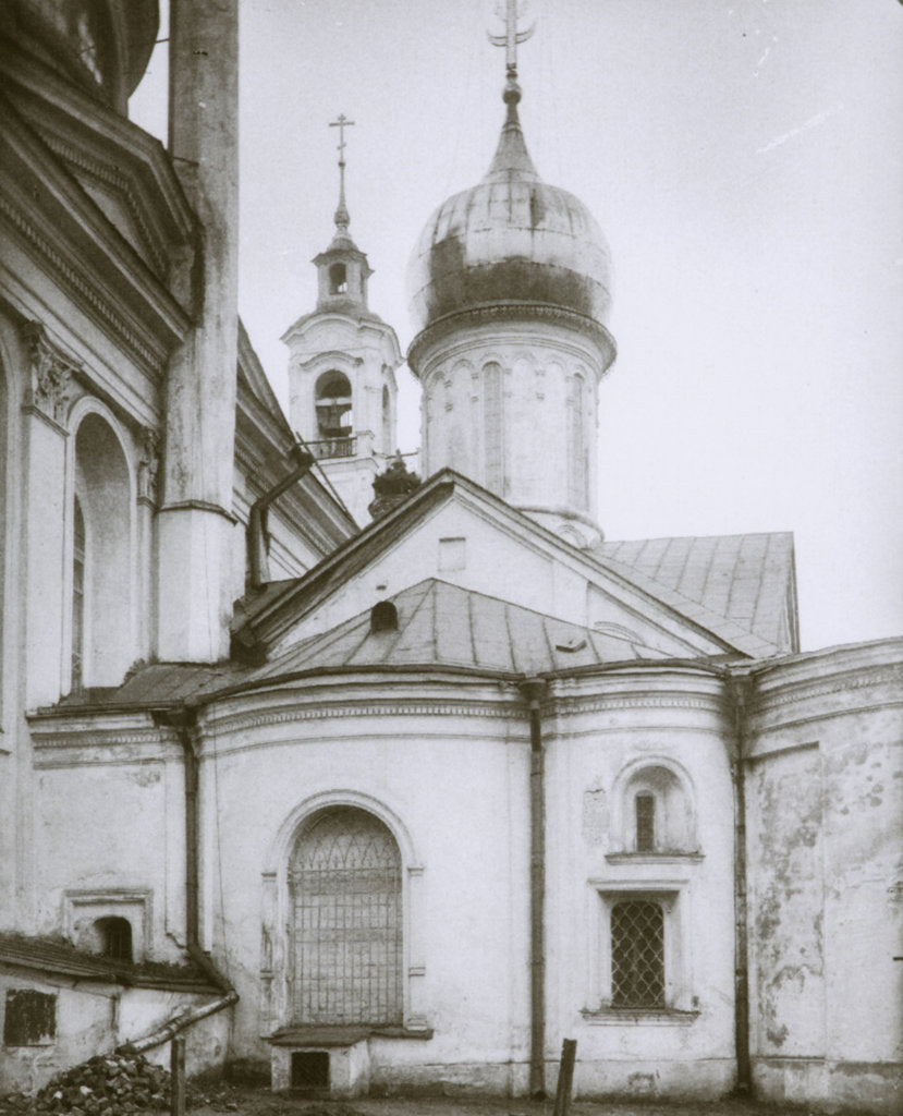 Detail of The Church of Saint Euplius at Myasnitskaya street in Moscow, 1910s by Anonymous