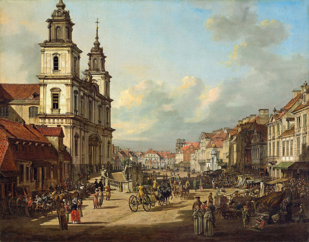 Detail of The Church of the Holy Cross in Warsaw, 1778 by Anonymous