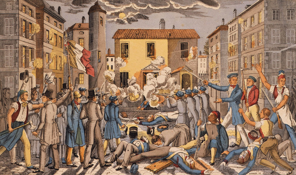 Detail of The Frankfurter Wachensturm on 3 April 1833, ca 1834 by Anonymous
