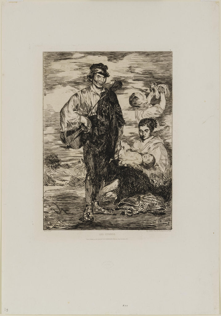 Detail of The Gypsies, 1862 by Anonymous