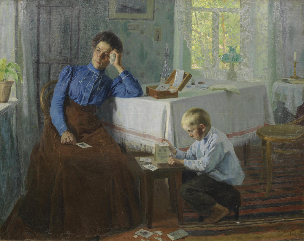 Detail of The House of cards, 1909 by Anonymous