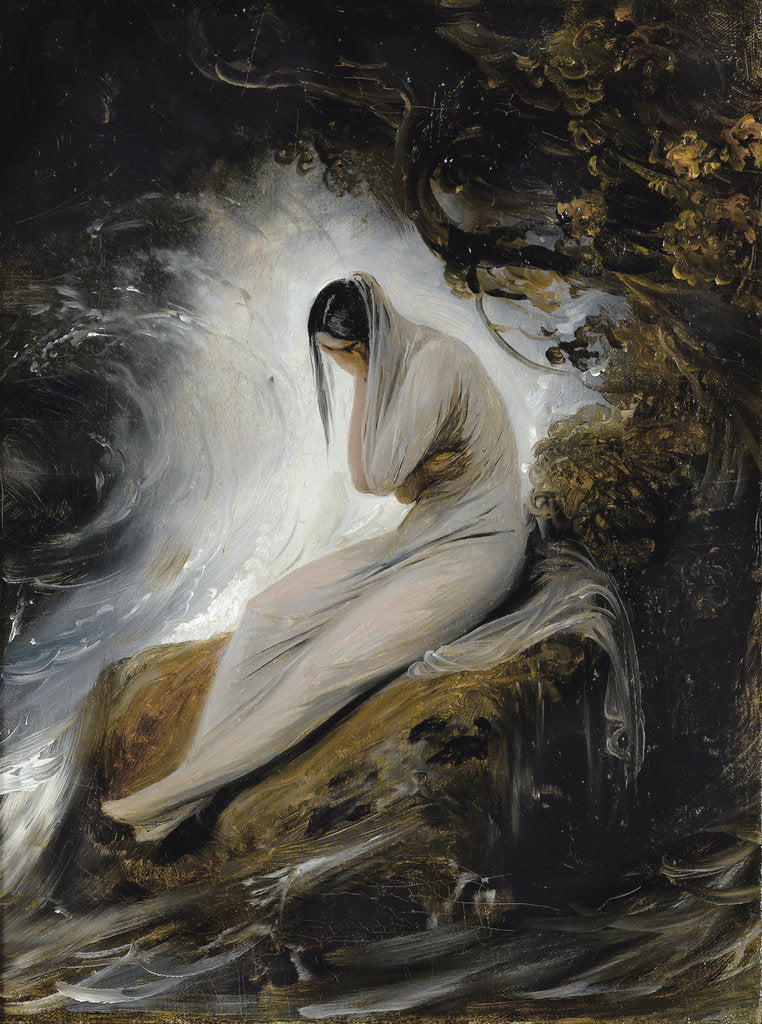 Detail of The Maidens Lament (Plaintes de la jeune fille), 1830s by Anonymous