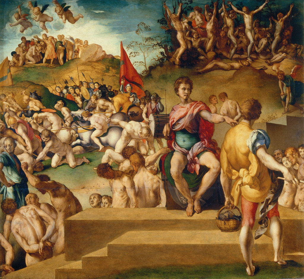 Detail of The Martyrdom of the Ten Thousand, ca 1529 by Anonymous