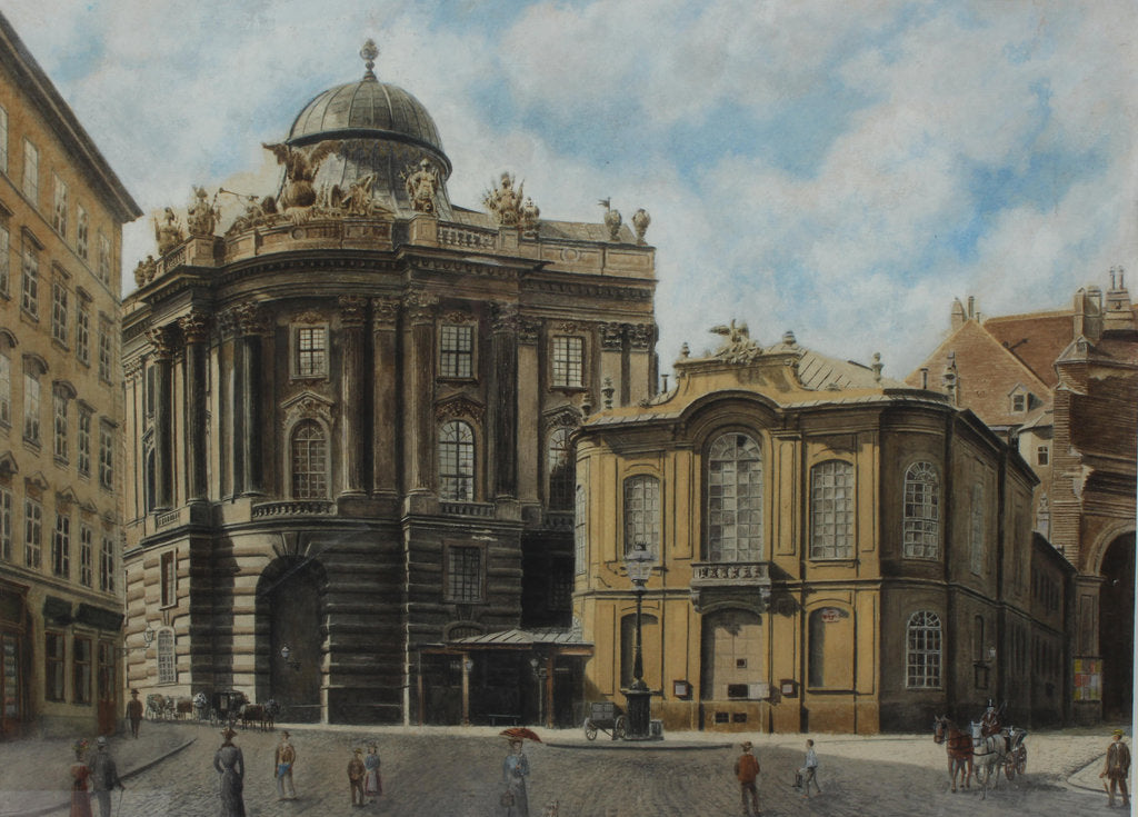 Detail of The old Burgtheater in Vienna, by Anonymous