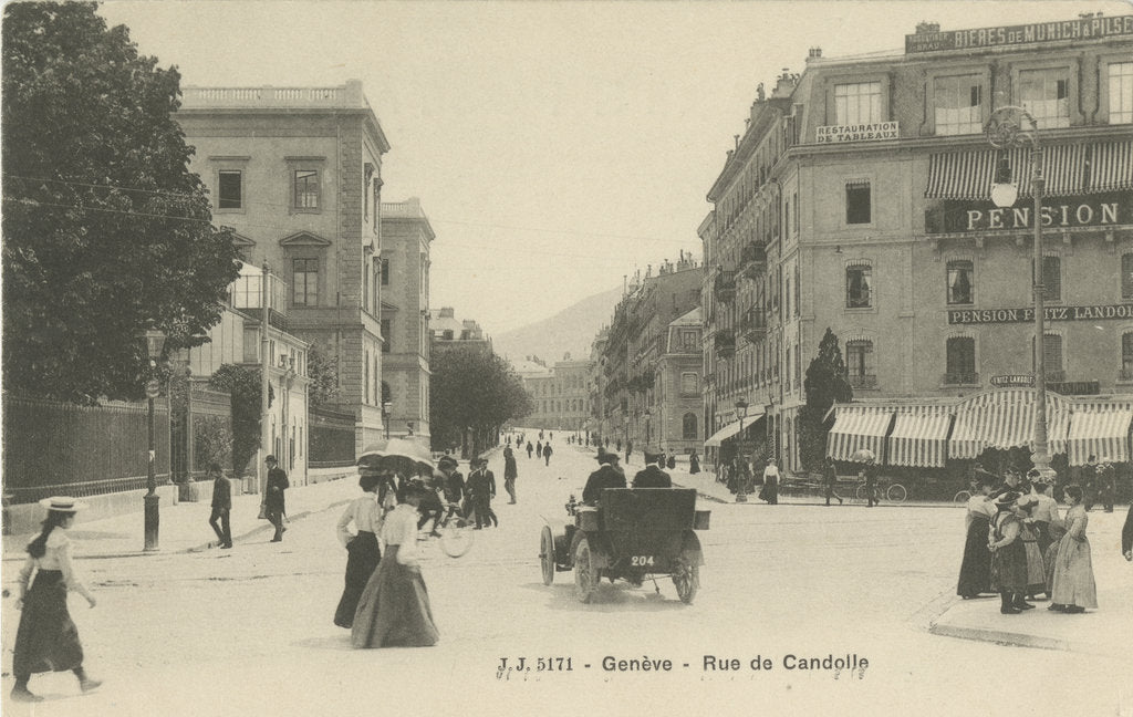 Detail of The Plaine de Plainpalais in Geneva, Early 20th cen by Anonymous