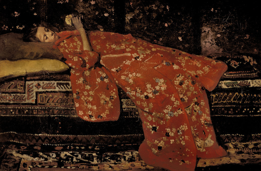 Detail of The Red Kimono, 1896 by Anonymous
