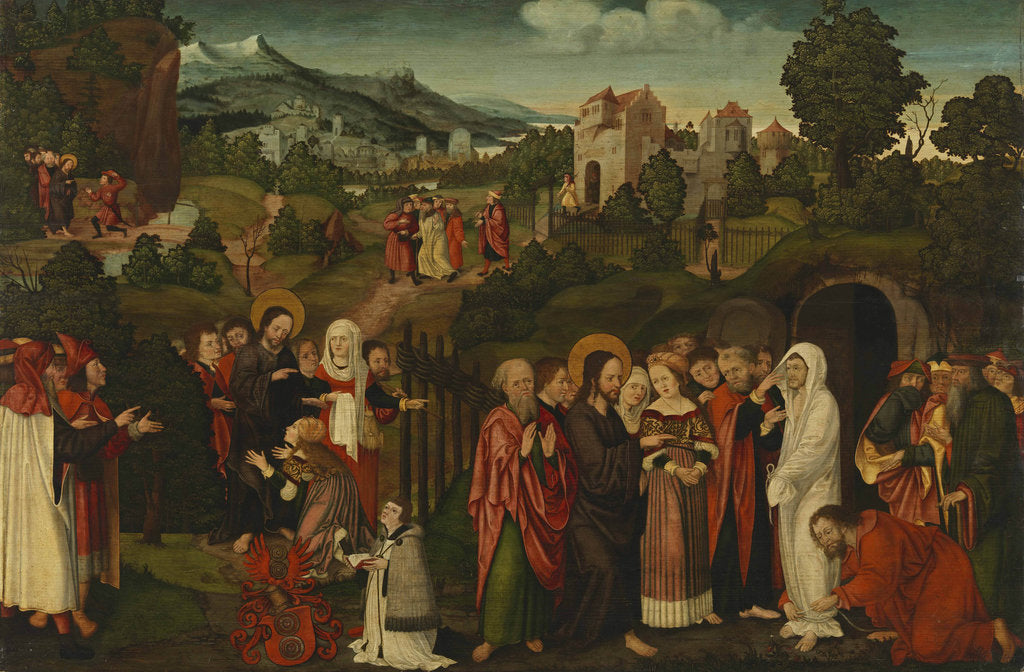 Detail of The Resurrection of Lazarus, ca 1530 by Anonymous