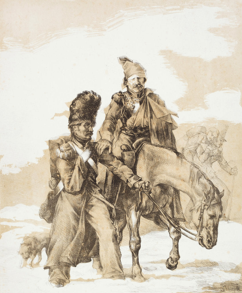 Detail of The Retreat from Russia, 1818 by Anonymous