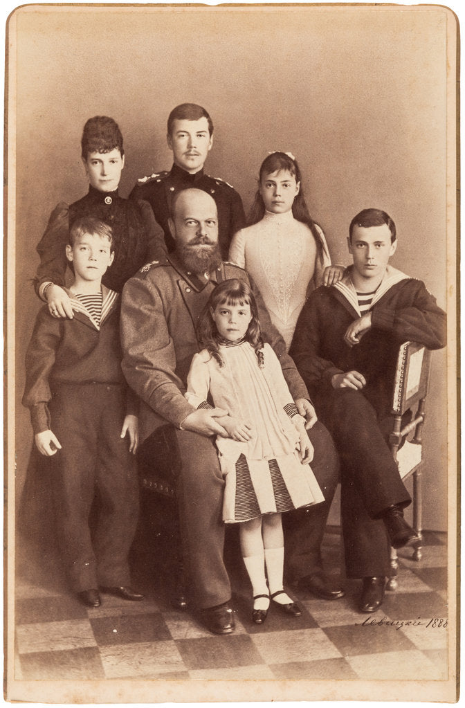 Detail of The Romanovs: The Family of the Emperor Alexander III, 1888 by Anonymous