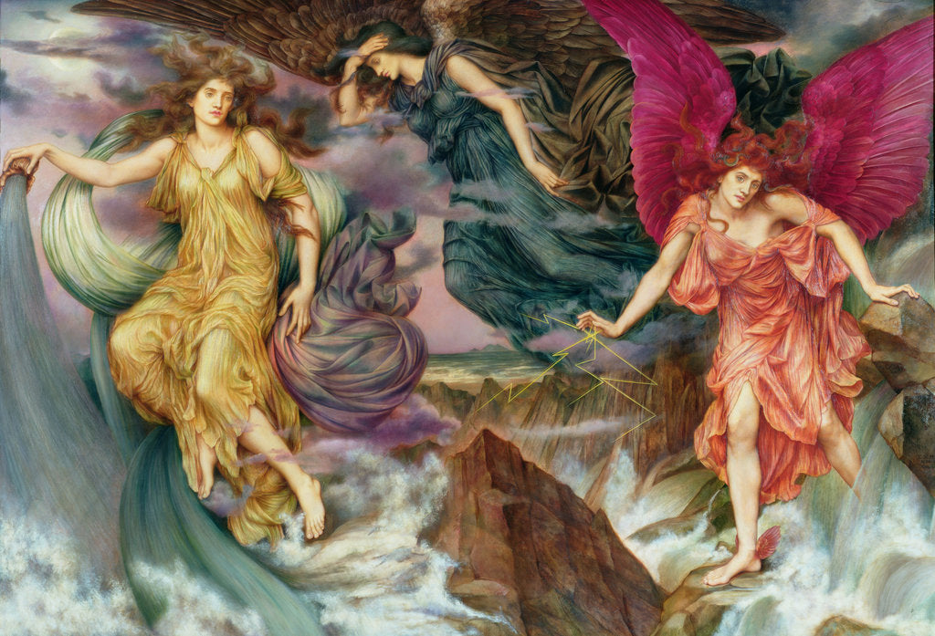 Detail of The Storm Spirits, c. 1900 by Anonymous