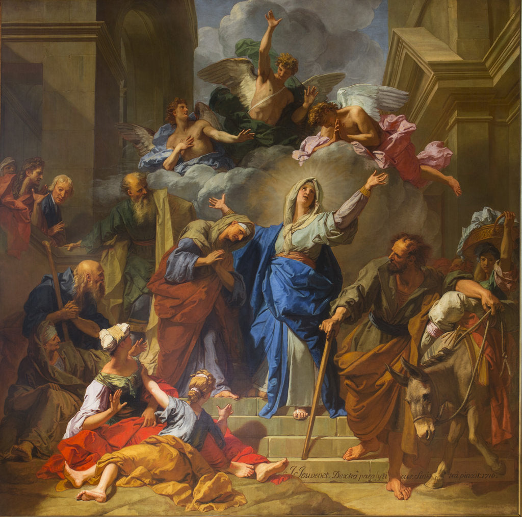 Detail of The Visitation of the Blessed Virgin Mary (Magnificat), 1716 by Anonymous
