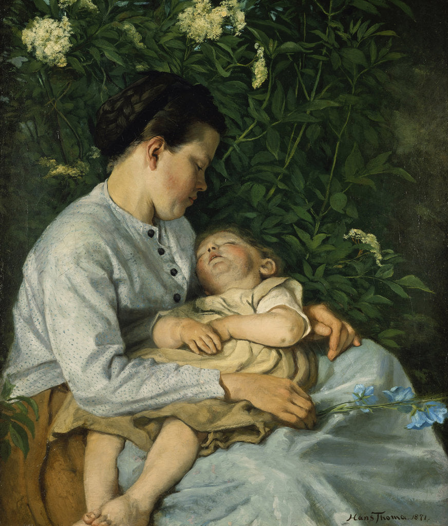 Under the Lilacs, 1871 by Anonymous