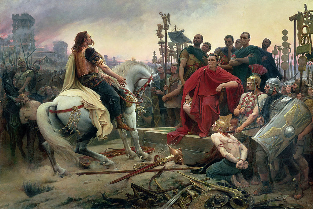 Detail of Vercingetorix throws down his arms at the feet of Julius Caesar, 1899 by Anonymous