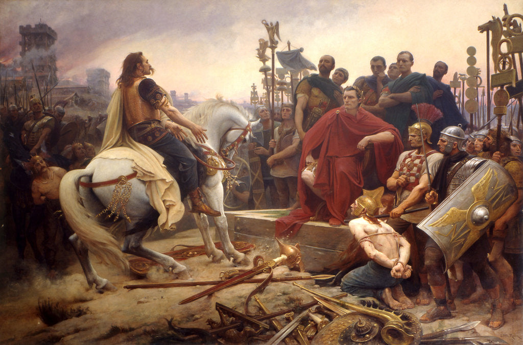 Detail of Vercingetorix throws down his arms at the feet of Julius Caesar, 1899 by Anonymous