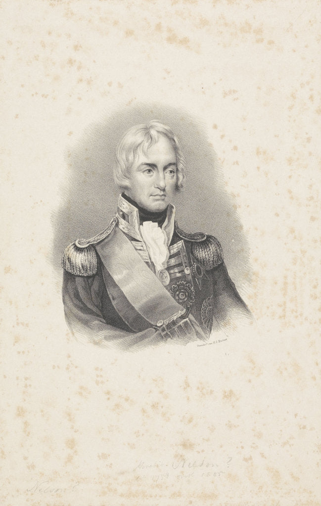 Detail of Vice-Admiral Horatio Nelson, 1814 by Anonymous