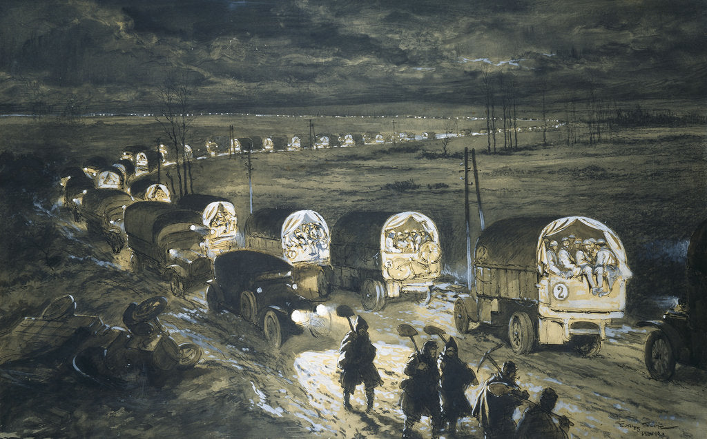 Detail of Voie Sacrée (Sacred Way), Verdun, 1916 by Anonymous