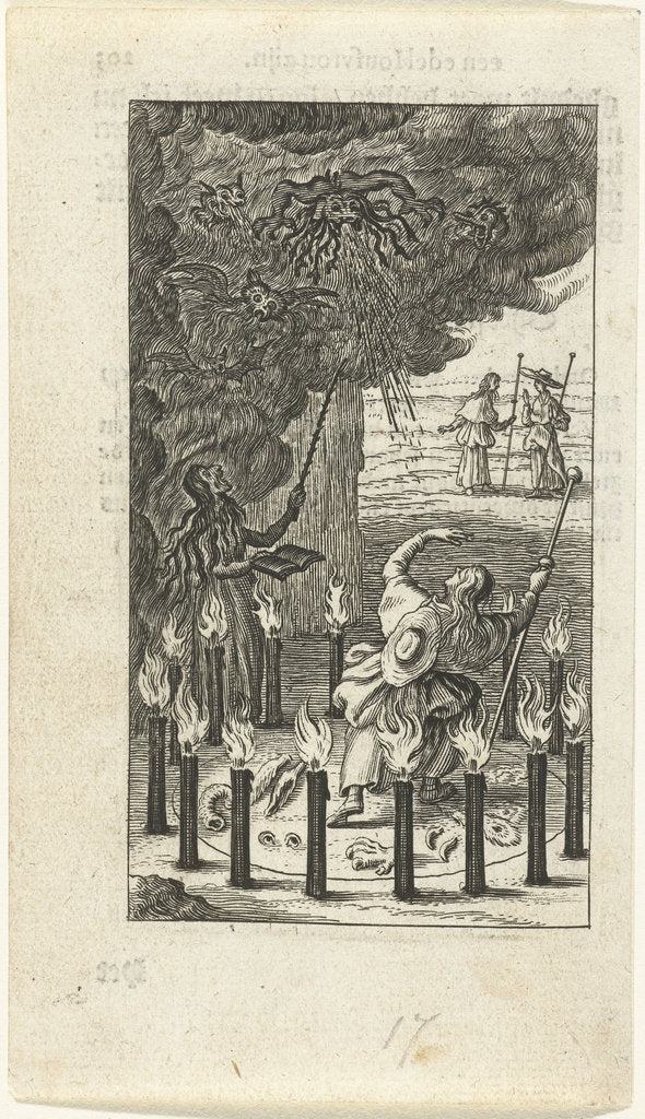 Detail of Witch and demons, 1638 by Anonymous