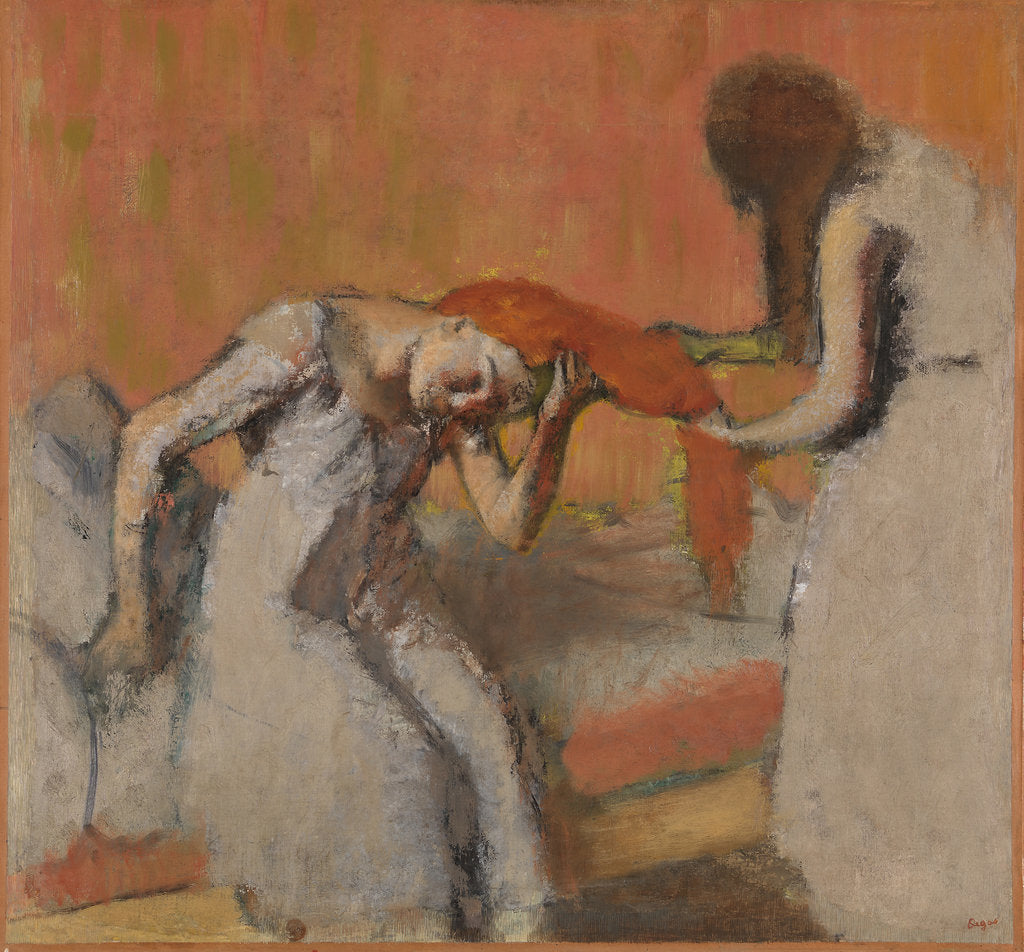 Detail of Woman having her hair combed, 1896 by Anonymous