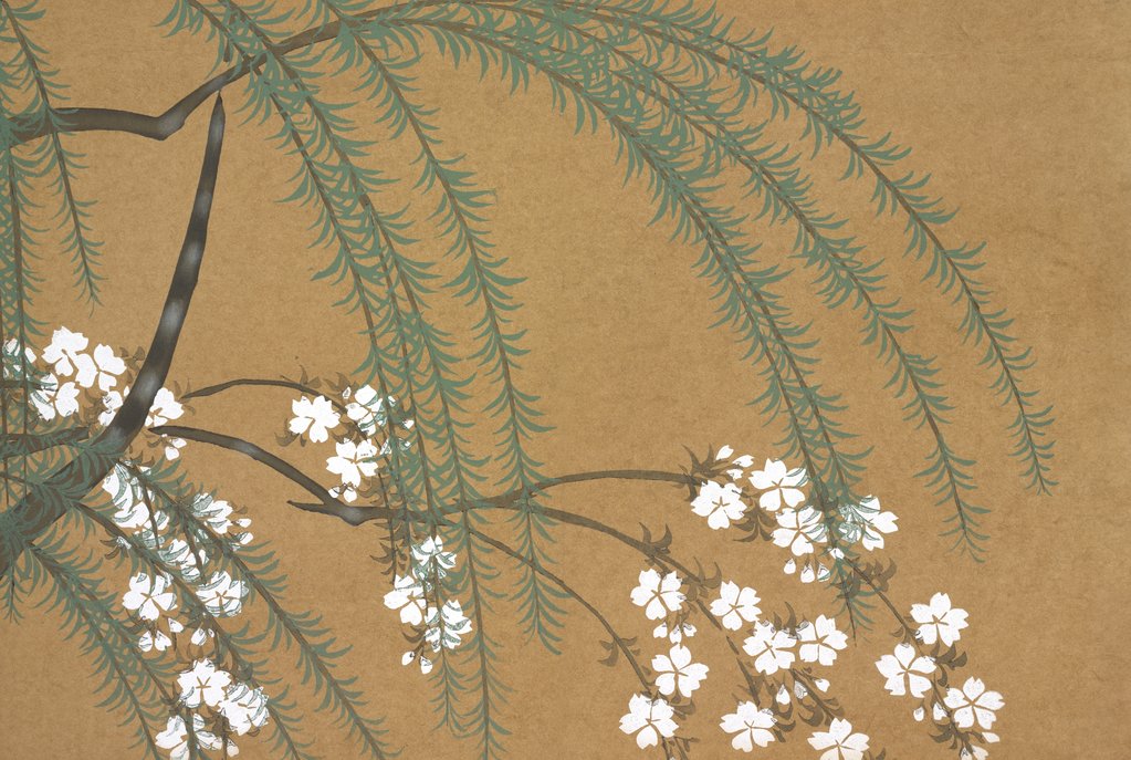 Detail of Yanagi Sakura by Anonymous