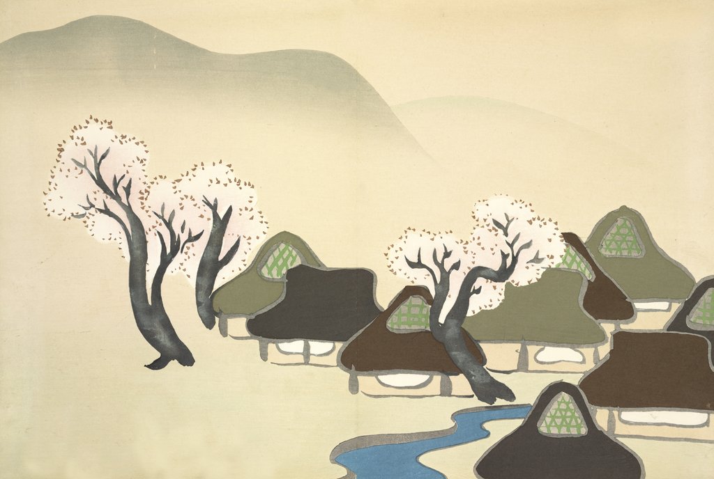 Detail of Haru No Denka by Anonymous