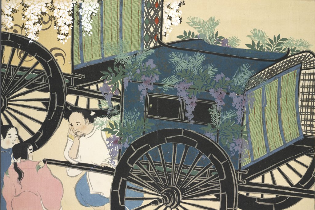 Detail of Hanazashi-guruma by Anonymous