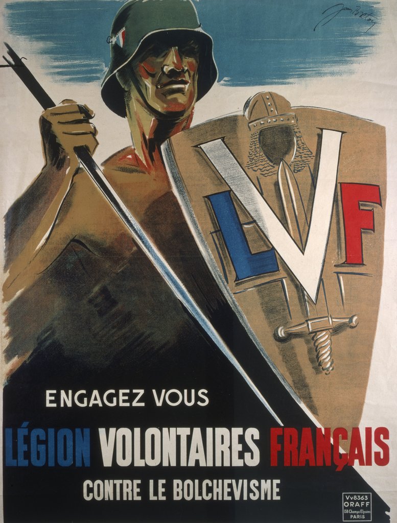 Detail of Join the LVF against the Bolsheviks, pub. 1942 by Anonymous