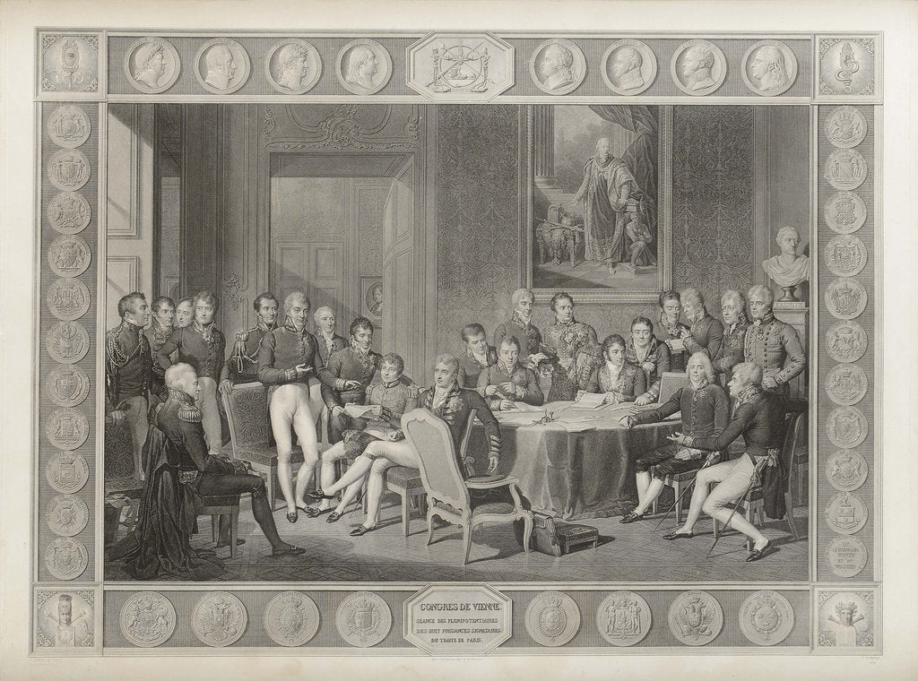 Detail of The Congress of Vienna, 1819 by Anonymous