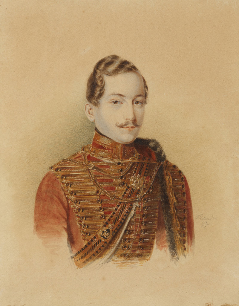 Detail of Alexander Leontievich Cherepov, 1838 by Anonymous