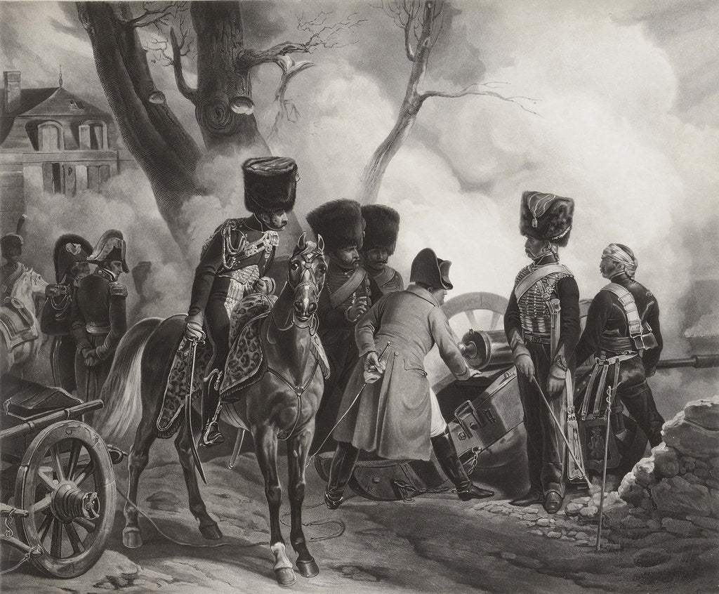 Detail of Napoleon at Montereau: The bullet that will kill me is not yet cast! by Anonymous