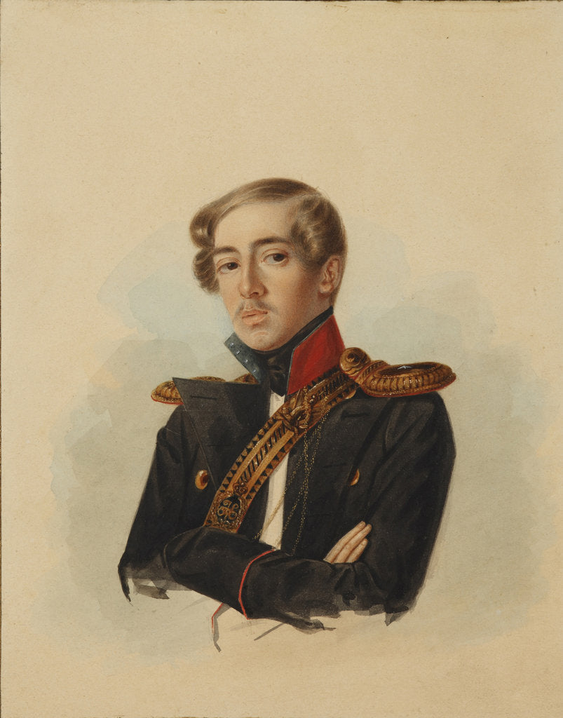 Detail of Alexander Lvovich Potapov, 1838 by Anonymous