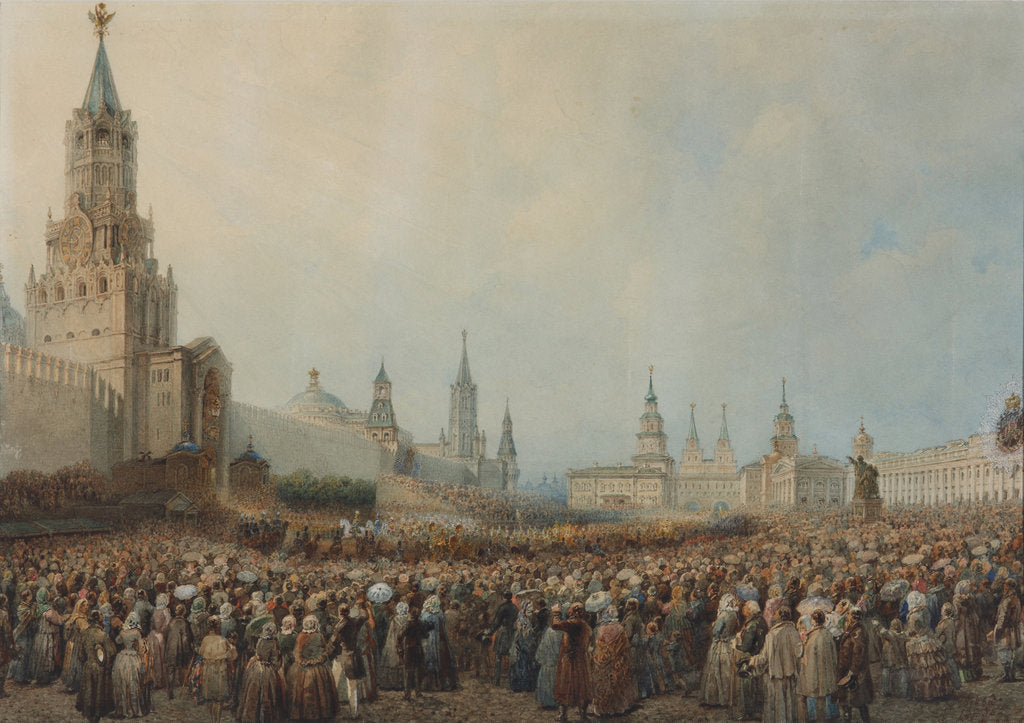 Detail of The triumphal entry of the Coronation Procession into Kremlin on August 17, 1856, 1856 by Anonymous