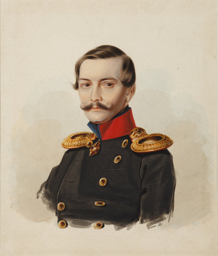 Detail of Alexander Grigoryevich Lomonosov, 1837 by Anonymous