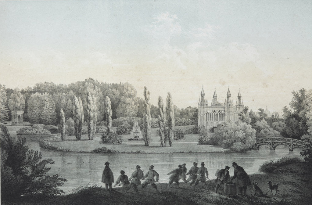 Detail of View of the Shablykino Estate, 1840 by Anonymous