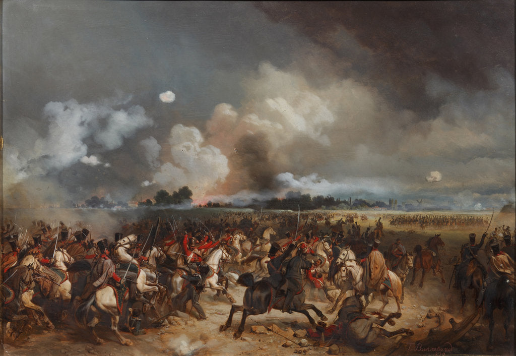 Detail of The hussars on the attack during the storming of Warsaw on September 1831, 1872 by Anonymous