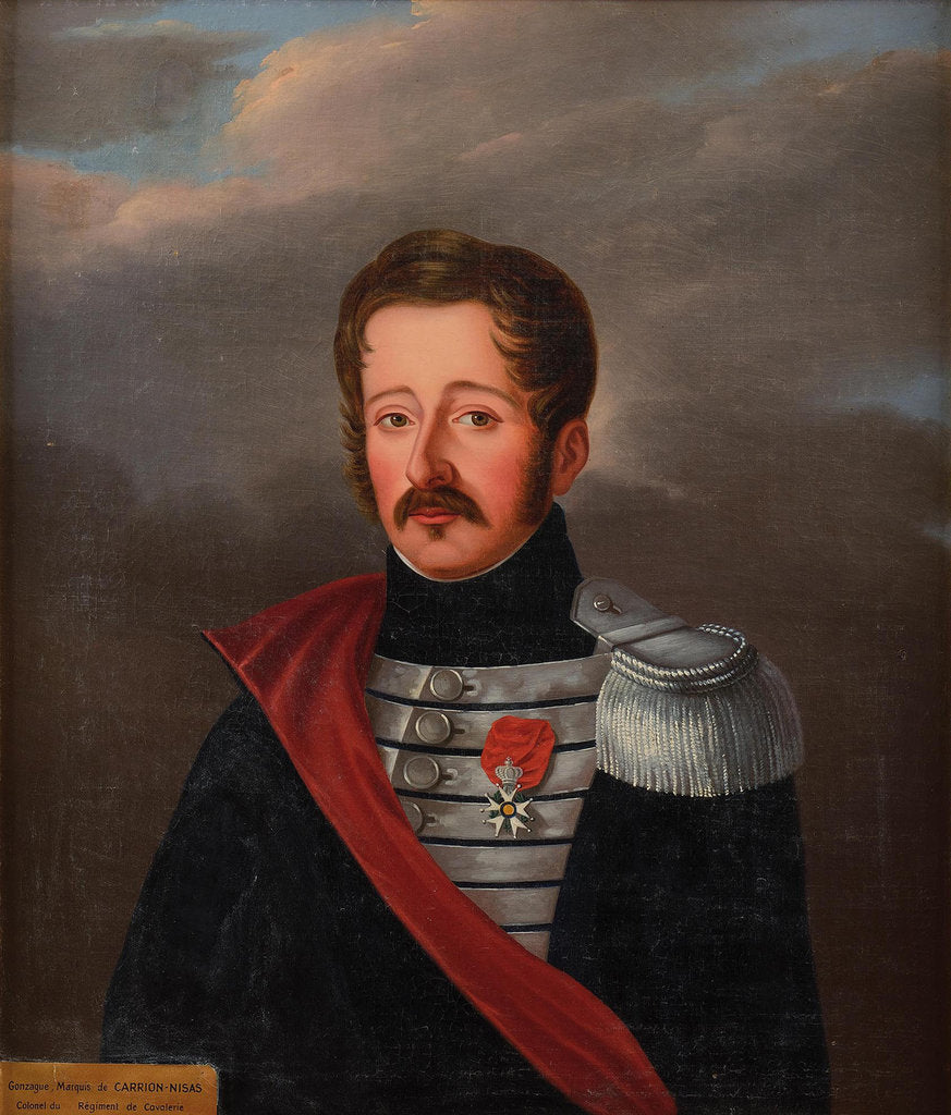 Detail of Gonzague de Carrion dEspagne de Nisas-Paulin, First quarter of 19th cen by Anonymous