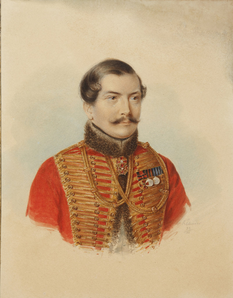 Detail of Alexander Grigoryevich Lomonosov, 1837 by Anonymous