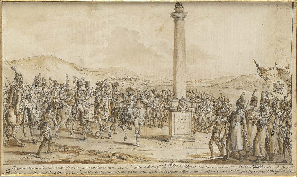 Detail of Napoleon before the Rossbach column, 1806 by Anonymous