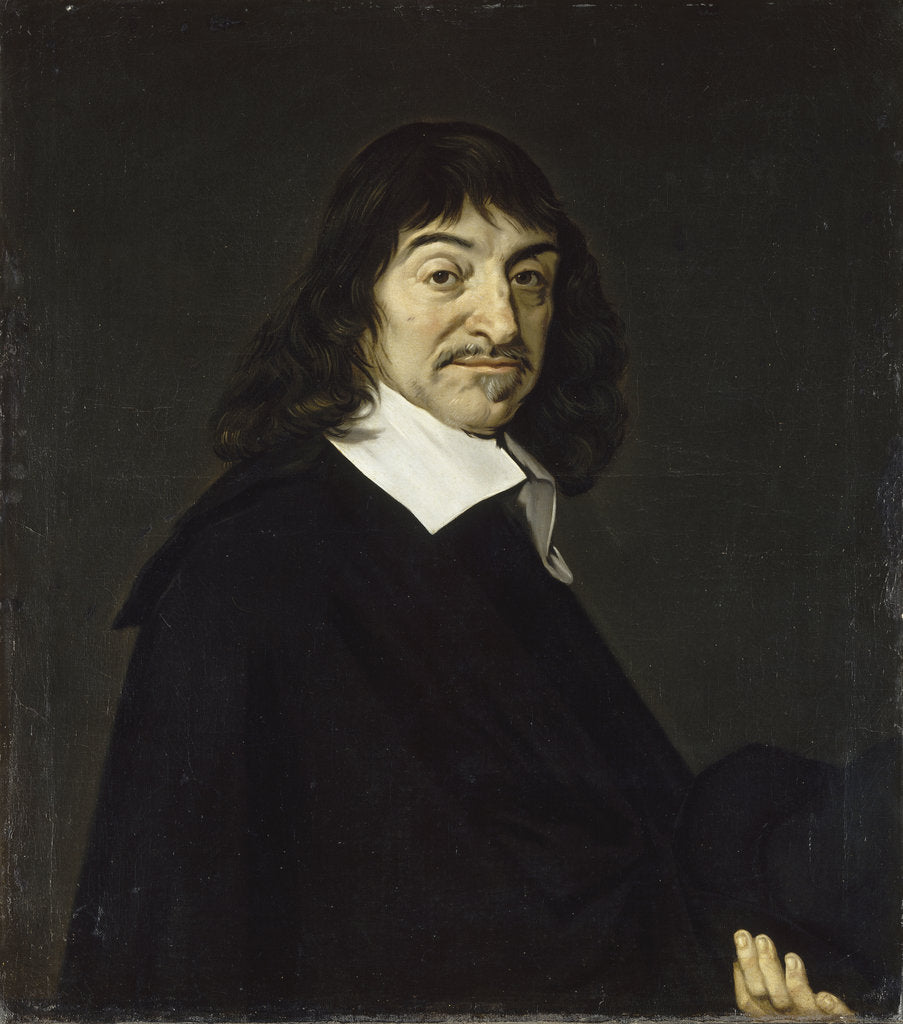 Detail of Portrait of the philosopher René Descartes, c. 1650-1660 by Anonymous