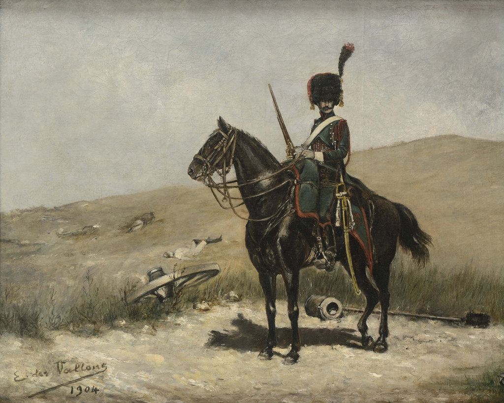 Detail of Chasseur à cheval de la Garde impériale (Horse Chasseurs of the Imperial Guard), 1904 by Anonymous