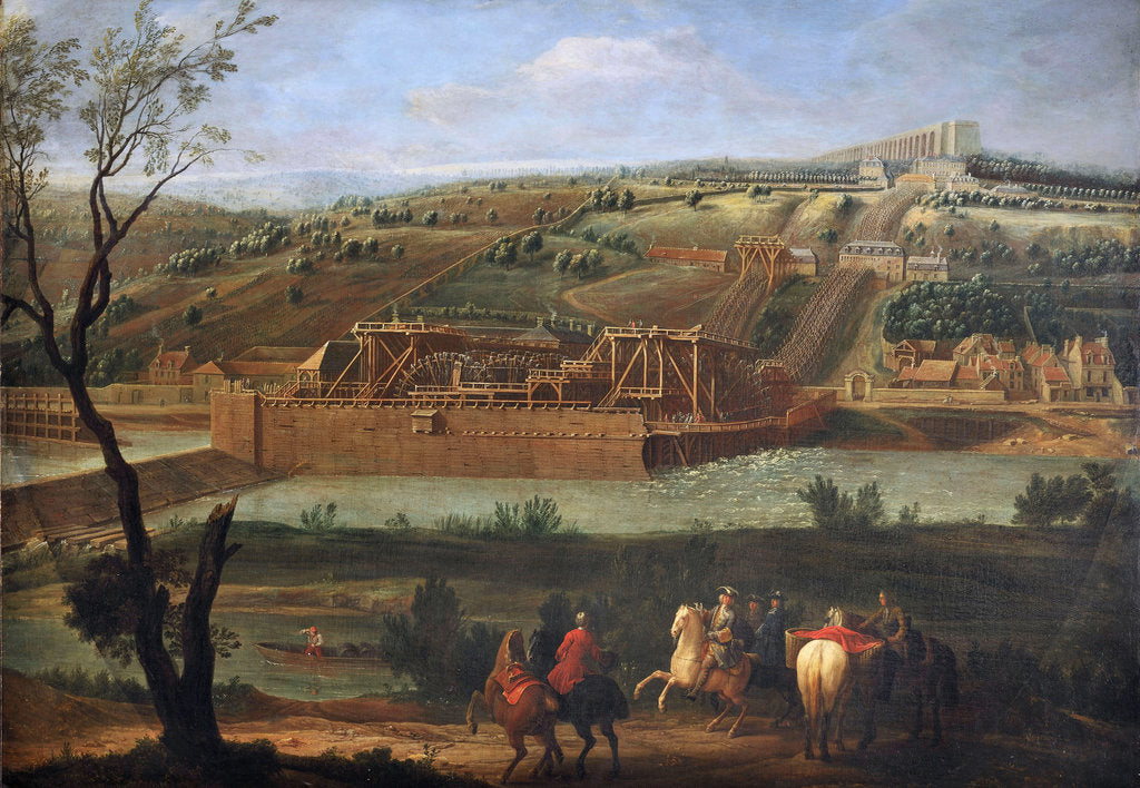 Detail of Machine of Marly and the Louveciennes Aqueduct, 1723 by Anonymous