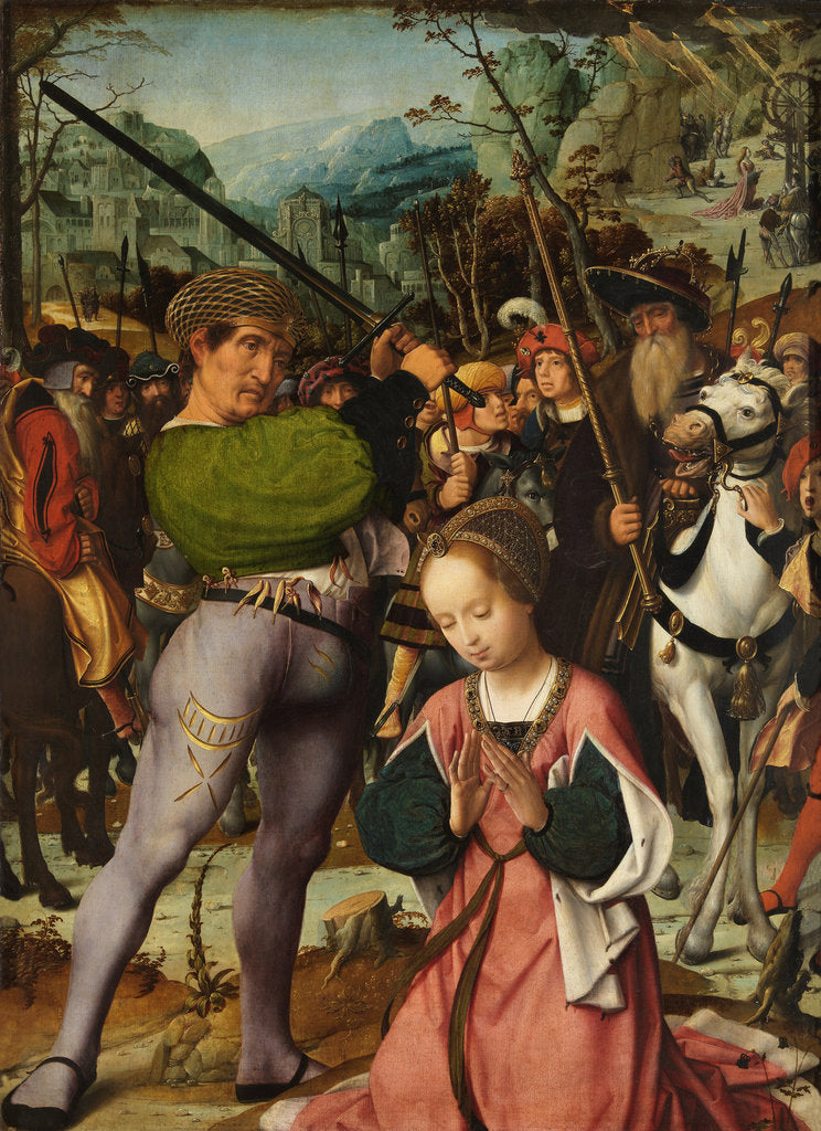 Detail of The Martyrdom of Saint Catherine, 16th century by Anonymous