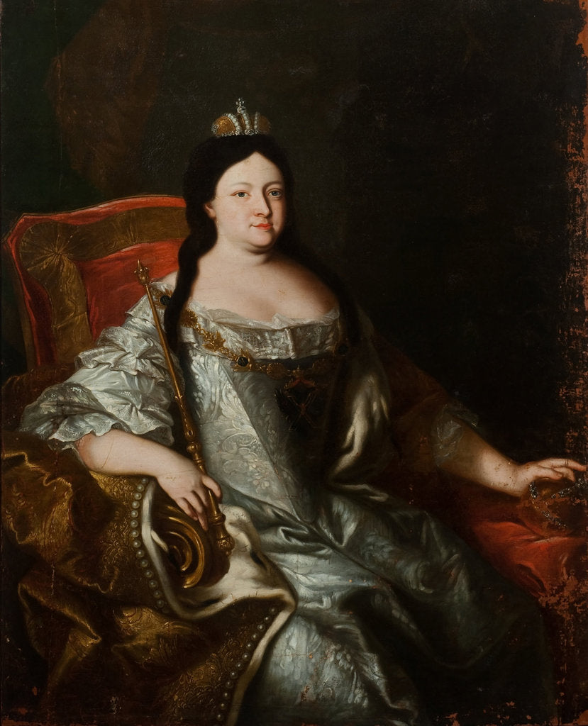 Detail of Portrait of Empress Anna Ioannovna, 1730s by Anonymous