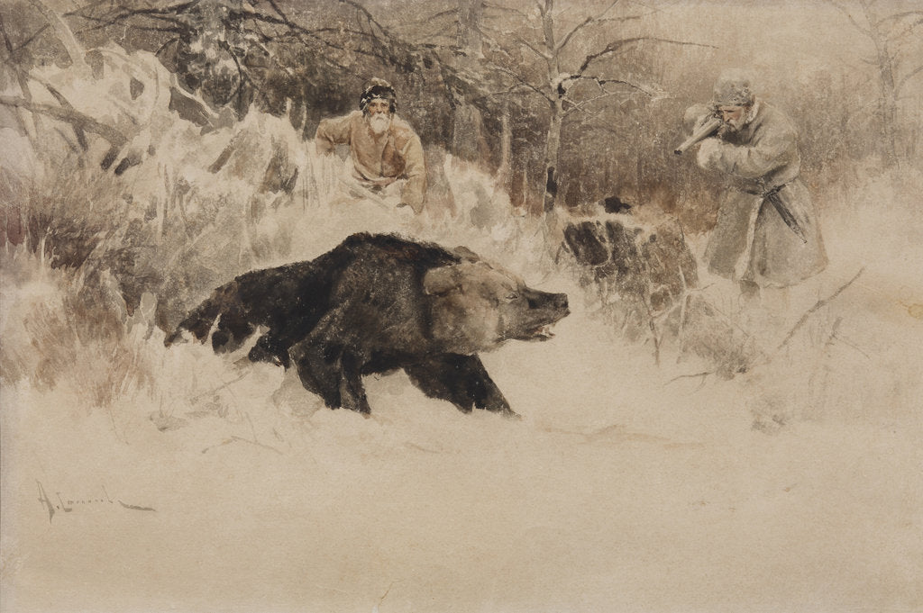 Detail of The Bear Hunt by Anonymous