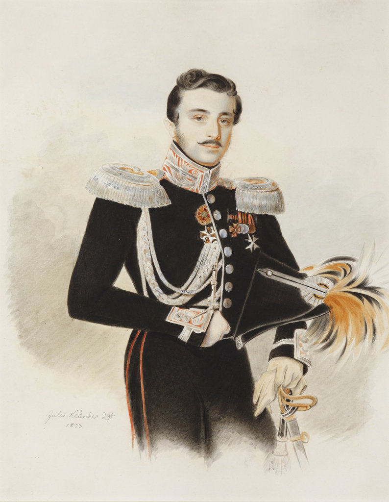 Detail of Count Grigory Grigoryevich Kushelev the Younger, 1833 by Anonymous