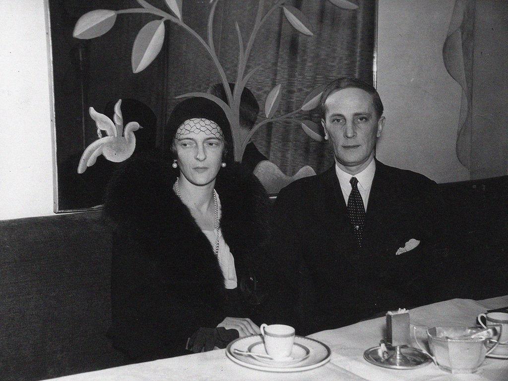 Detail of Prince Felix Yusupov, Count Sumarokov-Elston and his wife, Princess Irina Alexandrovna of Russia, c by Anonymous