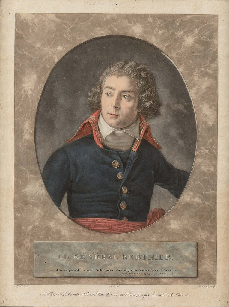 Detail of Louis-Alexandre Berthier at Lodi on 10 May 1796, 1798 by Anonymous