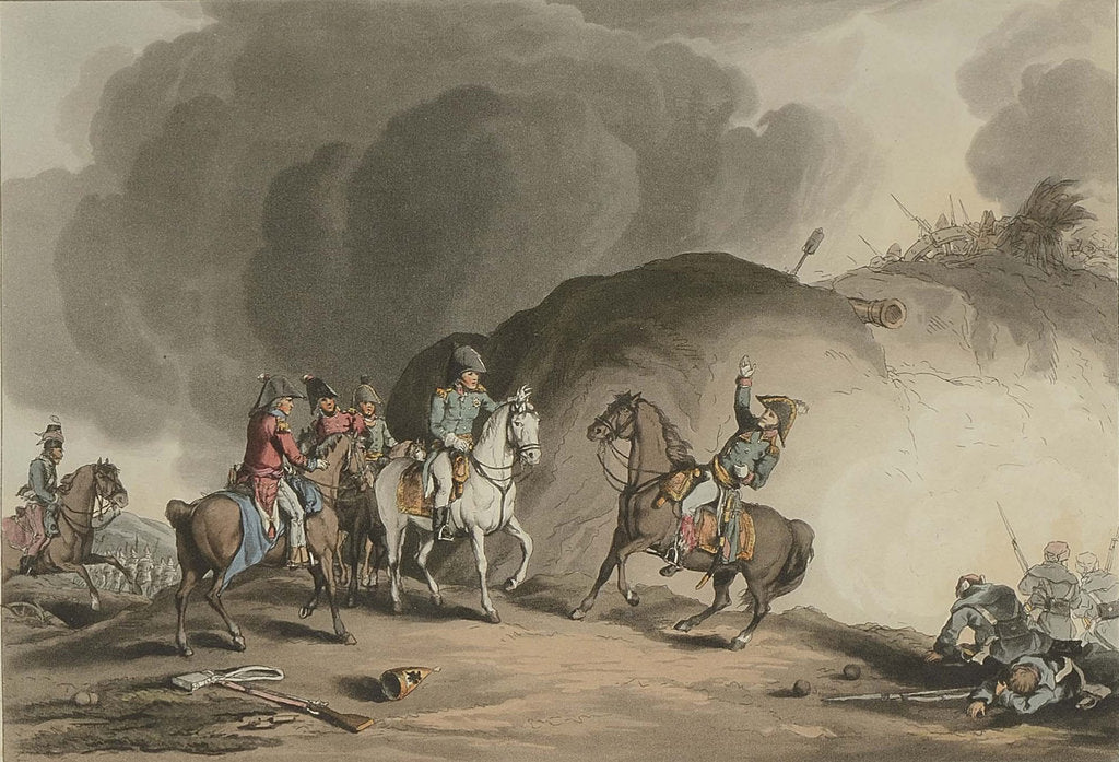 Detail of The death of General Moreau at Dresden by Anonymous